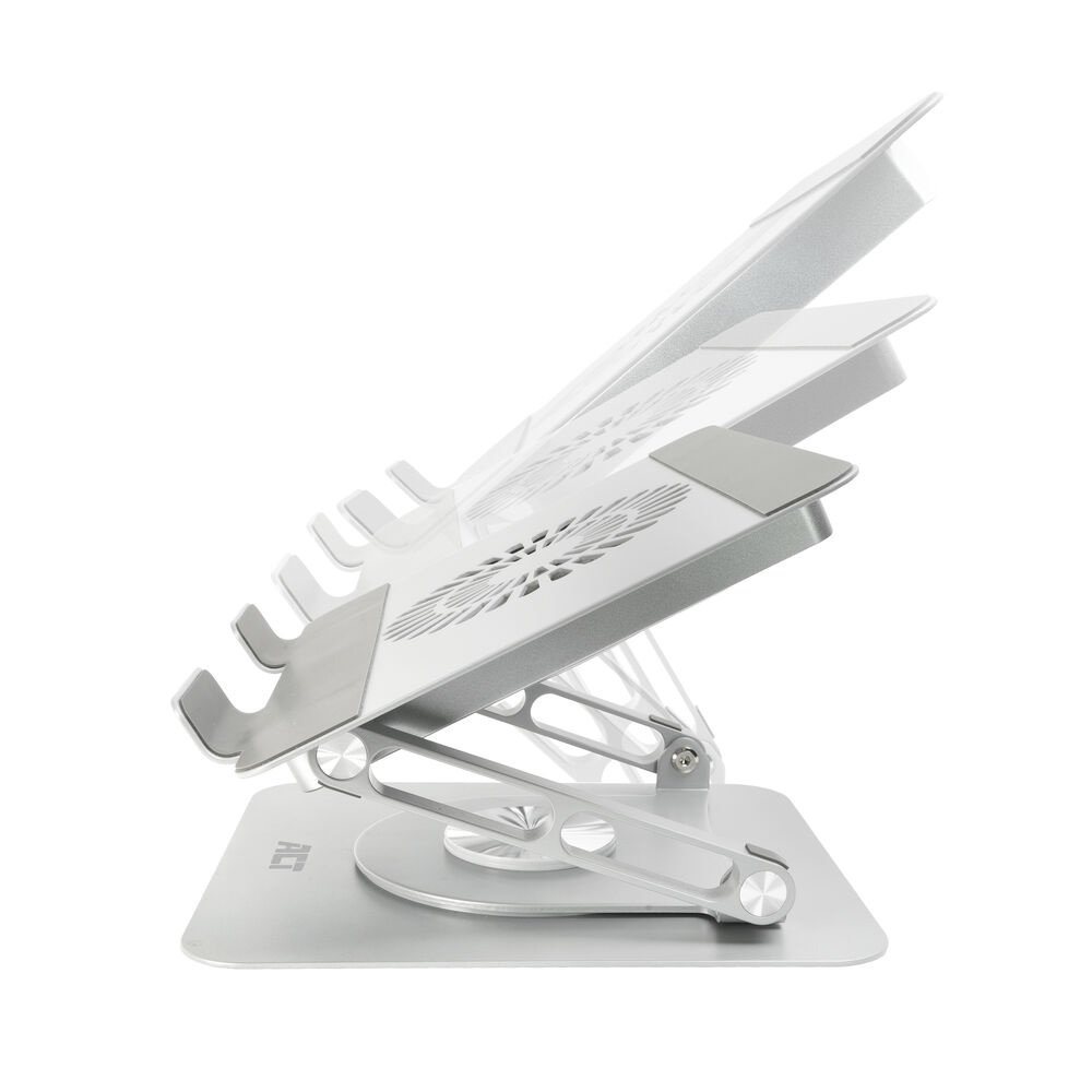 ACT AC8106 | 360° Draaibare Laptopstandaard | Met Ventilator | Traploos Verstelbaar 2 ACT AC8106 | 360° Draaibare Laptopstandaard | Met Ventilator | Traploos Verstelbaar - Afbeelding 2