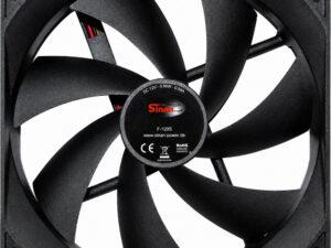 Inter-Tech Sinan F-120-S | 120mm Case Fan | 3-Pin | Zwart