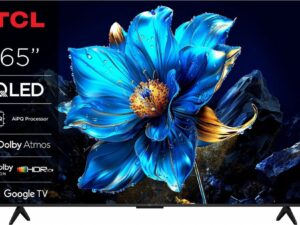 TCL 65P71K 65" | 4K QLED Smart TV | Google TV | Dolby Vision | Zwart