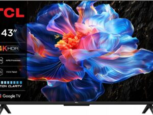 TCL 43P61K 43" | 4K UHD Smart TV | Google TV | HDR | Zwart