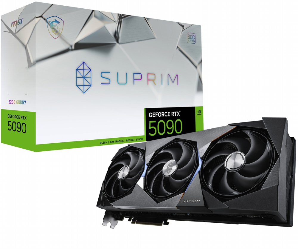 MSI GeForce RTX 5090 SUPRIM SOC | 32GB GDDR7 | 4K Gaming | Videokaart | NVIDIA 1 MSI GeForce RTX 5090 SUPRIM SOC | 32GB GDDR7 VRAM | 4K Gaming & AI | Videokaart | GPU | Nvidia