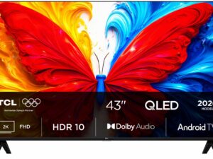 TCL 43S5L 43" | Full HD QLED Smart TV | Android TV | HDR10 | Zwart