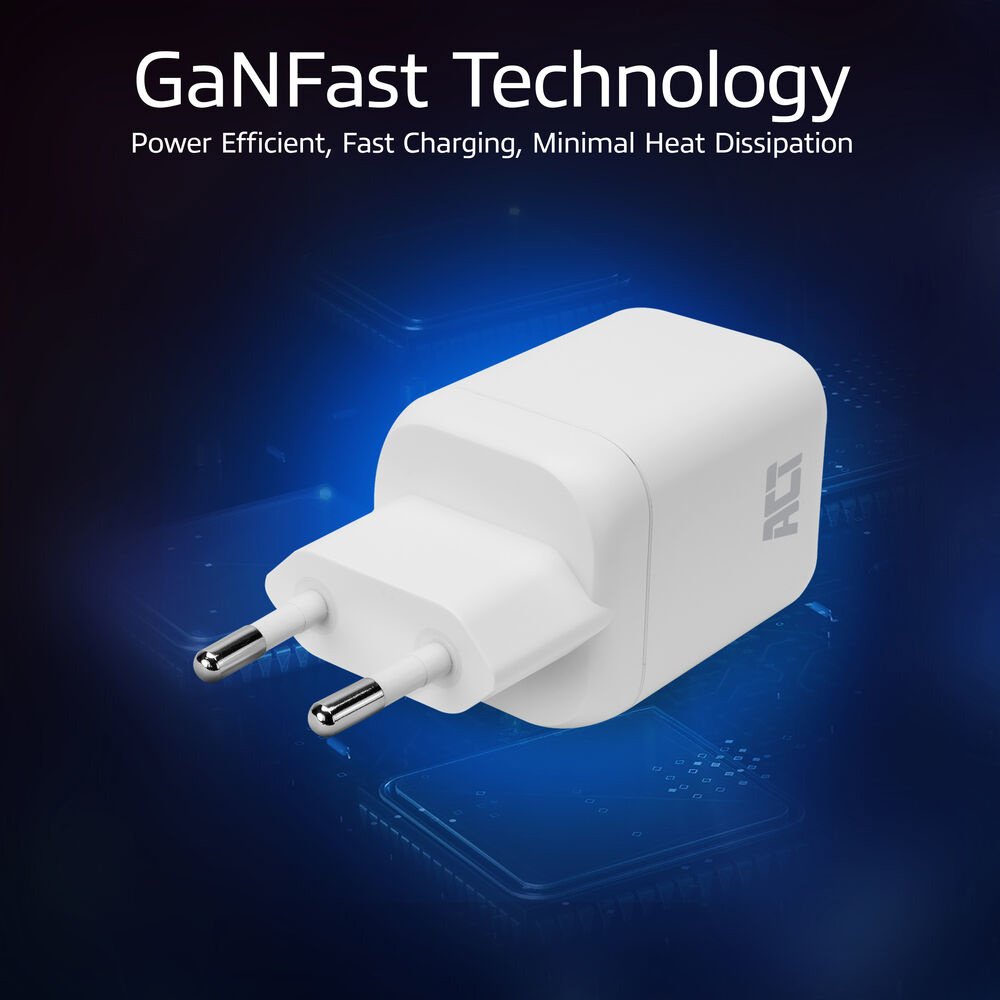 ACT AC2175 | 100W USB-C-lader | 2× USB-C | Power Delivery 3.2 | PPS & AVS | GaNFast 5 ACT AC2175 | 100W USB-C-lader | 2× USB-C | Power Delivery 3.2 | PPS & AVS | GaNFast - Afbeelding 5