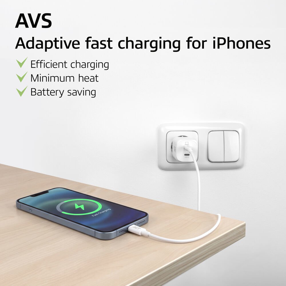 ACT AC2175 | 100W USB-C-lader | 2× USB-C | Power Delivery 3.2 | PPS & AVS | GaNFast 4 ACT AC2175 | 100W USB-C-lader | 2× USB-C | Power Delivery 3.2 | PPS & AVS | GaNFast - Afbeelding 4