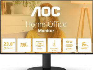 AOC B3 24B3CF2 | 23.8" Full HD IPS | 120Hz | USB-C 65W | In hoogte verstelbaar